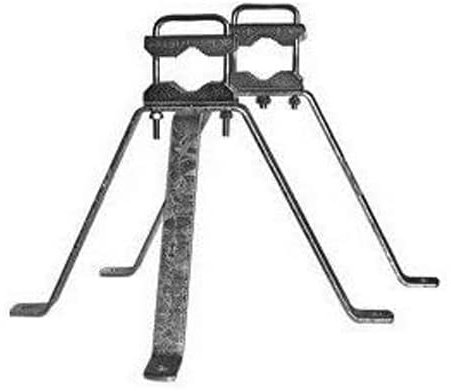 Paire D'ETRIERS Fixation Murale Déport 25 cm Mat antenne TV TNT Sat