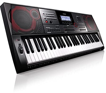 Casio CT-X5000 Top Keyboard mit 61 anschlagdynamischen Tasten, 800 Sounds & 235 Begleitrhythmen, Pitchwheel, extra starkes Lautsprechersystem, schwarz