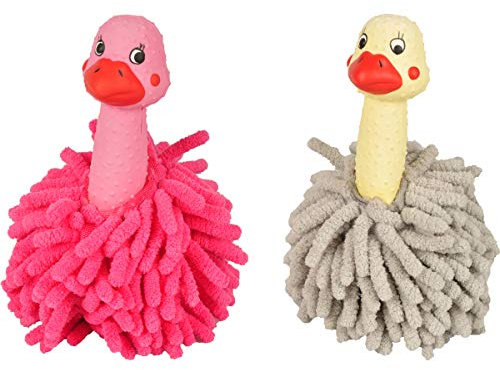 Flamingo 517918 Hundespielzeug Latex Stückrauss Ass 2 Farben 16 cm