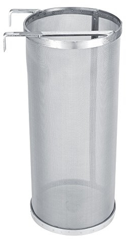 300 Micron Spider Strainer, Stainless Steel Homebrew Hops Beer Filter Strainer with Hook(15 * 35cm)