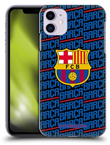Head Case Designs Offizielle FC Barcelona Barca Wappen Muster Harte Rueckseiten Handyhülle Hülle Huelle kompatibel mit Apple iPhone 11