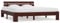 vidaXL Kiefernholz Massiv Bettgestell Holzbett Futonbett Doppelbett Massivholz Bett Bettrahmen Lattenrost Schlafzimmerbett 180x200cm Dunkelbraun
