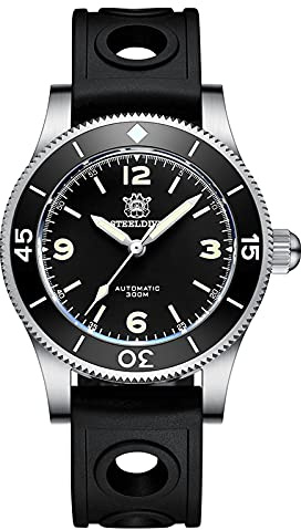 Steeldive SD1952 Taucheruhr, Fifty Fathoms, NH35, AR Saphir, Lume, 300m Diver, BNIB