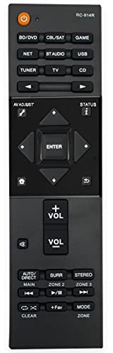 RC-914R ErsatzFernbedienung für Pioneer AV RC914R RC 914R SCLX501 SC-LX501 SCLX502 SC-LX502 VSXLX101 VSX-LX101 VSXLX301 VSX-LX301 VSX-LX104 VSXLX104 VSX1131K VSX-1131K VSX831 VSX-831 VSX831K VSX-831K
