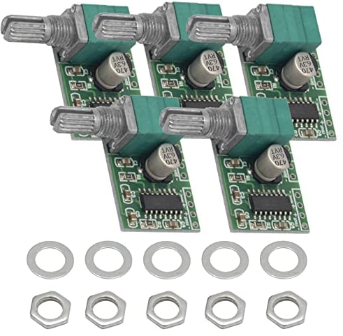 AZDelivery 3 x PAM8403 digitaler Mini Audio Verstärker 2x 3 Watt DC 5V Leistungsverstärkerplatine mit Potentiometer für DIY Lautsprecher und Kopfhörer inklusive EBook