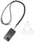 Olliwon Cordon Telephone Portable, Tour de Cou Telephone Universelle avec 3 Patchs, Laniere de Collier Compatible avec la Plupart des Coques pour Smartphone, Noir