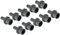 PATIKIL UPVC Réducteur Tuyau Raccord 20mm Diamètre Extérieur 11mm Barbelé, 5 Paquet Droit Accouplement Adaptateur Connecteur, Gris
