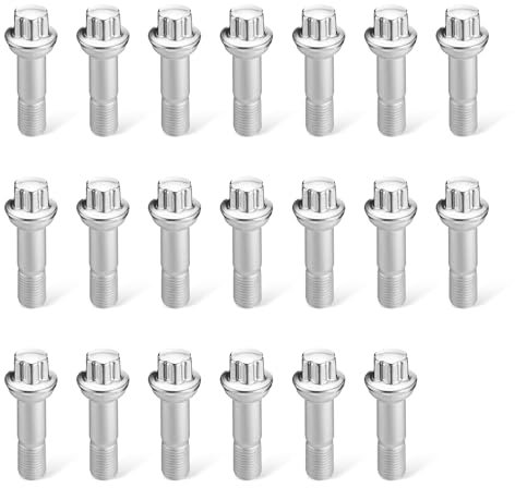 BINB ROAD 0009905407 9905407 Lot de 20 boulons de roue M14-1.5 compatibles avec Mercedes-Benz AMG GT 43 CL200 G500 ML450 S320