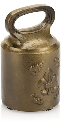 Fleur-de-lis Door Stop (Antique Brass)