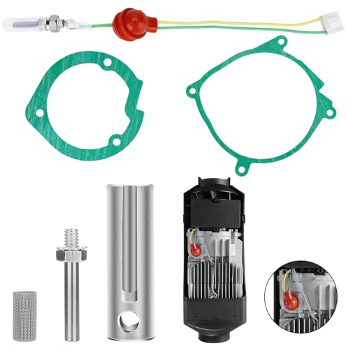 Linkstyle 5teiliges Glühkerzen Reparaturset, 12V 2KW Auto Diesel Standheizungs Wartungsset, Keramikdichtungen und Siebe für Webasto Eberspacher D2 D4 D4S 75W-98W