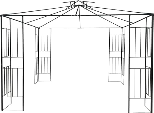 Pavillongestell Metalll Pavillon 3x3m Pavillion Ersatzgestänge Gartenpavillon Ersatzgestell (Borneo #07)