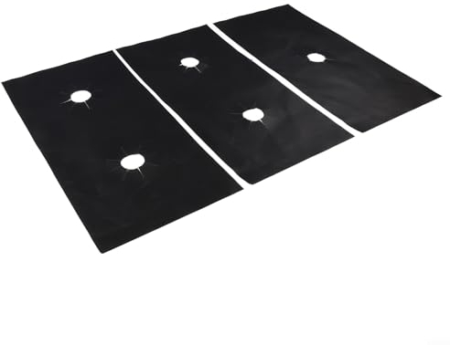 Gasherd-Schutz-Pads, 5-Loch-Gasherd-Pad, Gasherd-Schutzfolien mit Fiberglas-Material für die Reinigung zu Hause und in der Küche