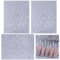 Französische Spitze Nagelsticker 3 Stück Nagelsticker,Nagelaufkleber,Nail Sticker,Selbstklebende Nagelsticker,mit Diamanten,Geeignet für Nail Art Design,Nail Art Zubehör,Nail Art Diy