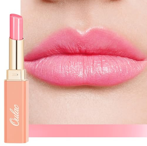 Oulac Lippenstift Rosa mit Langanhaltender Feuchtigkeitspflege | Cremig-leichte Textur für Geschmeidige Lippen | Saftiger und Glänzender, Leicht Auftragbar & Nicht Klebend | Vegan 26 Bubblegum
