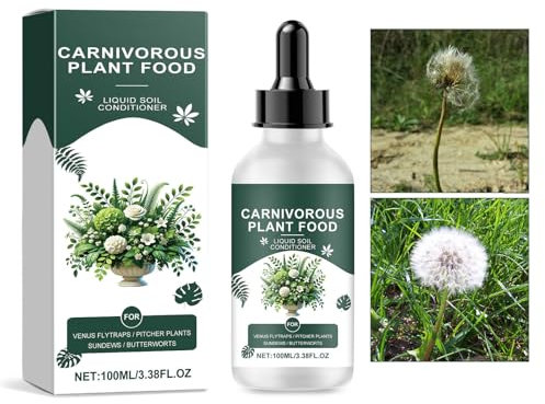 Fleischfressende Pflanzen Futtertropfen, Flüssiger Fleischfressender Pflanzendünger, Pflanzenwachstum Nährstoff, Tropische Pflanzenfutter, Pflanzennahrungslösung für Venusfliegenfalle, Sundew (1)