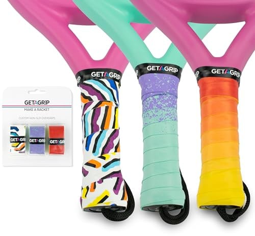Get A Grip Padel Griffband, Griffband Tennisschläger, Overgrip (BHP, 3) | Rutschfestes Griffband für Padelschläger & Tennisschläger, schweißabsorbierend, schnelltrocknend, einfache Anwendung.