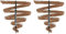 NYX Professional Makeup Augenbrauenstift, Micro Brow Pencil, Beidseitig mit ausdrehbarem Augenbrauenstift und Bürstchen, Vegane Formel, Farbton: Auburn (Packung mit 2)