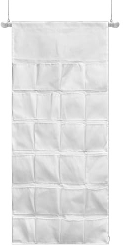 Weihnachts-Adventskalender, 43 x 17 Zoll großer Leinwand-Adventskalender zum Aufhängen – DIY leerer Countdown mit 24 leeren Taschen für Weihnachten