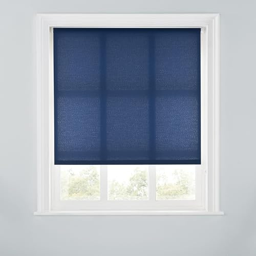 Trimmable Daylight Roller Blind - 6FT - NAVY - 180cm(W) x 170cm(L)