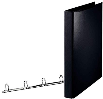 Esselte Standard Ringbuch (A4, 4 Rund-Ring) schwarz