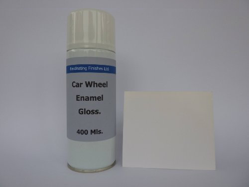 1 x 400ml Aerosol Pure White Gloss Enamel Car Wheel Paint