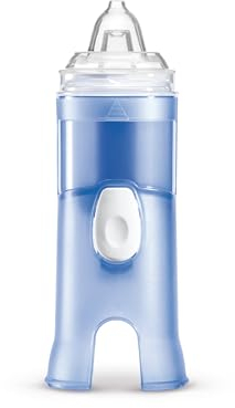Flaem, Rhino Clear, Doccia Nasale per le Alte Vie Respiratorie, Materiali Atossici, 3 Adattatori Bambini e Adulti, Corpo Doccia Ergonomico Abbinabile con Compressori Pneumatici, Phthalates e BPA Free