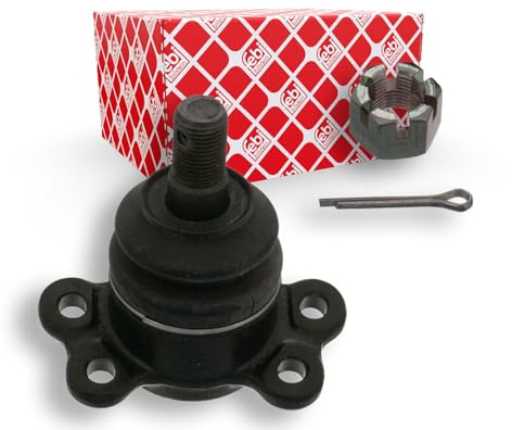 febi bilstein 41827 Traggelenk mit Kronenmutter und Splint, 1 Stück | Kompatibel mit: GM KOREA KORANDO, KORANDO Cabrio, MUSSO, SSANGYONG KORANDO, KORANDO, KORANDO Cabrio, MUSSO, MUSSO SPORTS