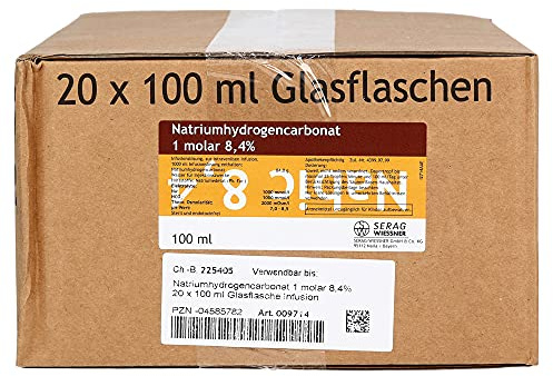 NATRIUM HYDROGENCARBONAT 8,4% 1 mol Glas 20X100 ml
