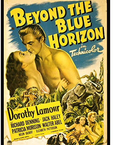 Movie Film Beyond Blue Horizon Dorothy Lamour Jungle Art Print Poster 30X40 cm 12X16 IN Film Blau Dschungel Kunstdruck
