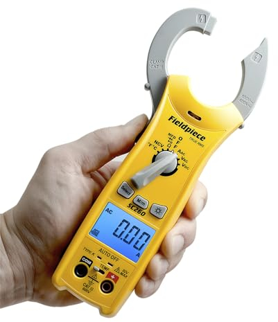 Fieldpiece Compact HVACR Clamp Multimeter SC260 – True RMS Clamp Meter with Temperature, Capacitance & Backlight