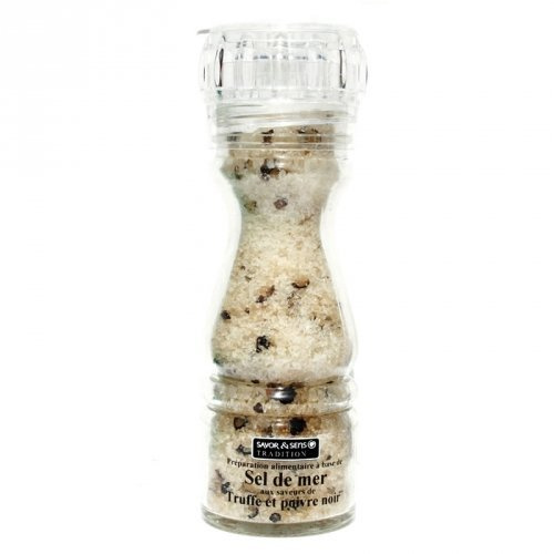 Sel Truffe et Poivre Noir - Moulin de 110g