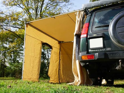 Prime Tech Seitenwände zur Dachzelt-Markise beige 250x200x210cm