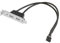 Aukson I00 USB Kabel Adapter 9-Pin Buchse auf 2X USB Buchse Slotblech – USB 2.0, Datenübertragungsrate bis 480 Mbit/s, 8 cm Slotblech, 30 cm Pfostenverbinder für Mainboard
