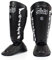 Fairtex SP7 Muay Thai Schienbeinschützer für Herren, Damen, Kinder | aus Syntek-Leder und hochwertig, leicht und langlebig | Abnehmbarer Schienbein- und Fußschutz(Large-Schwarz)