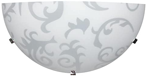 E-ENERGY Melissa Lampada Applique da Parete in Vetro Moderna Mezzaluna Attacco E27 1 Luce Made in Italy
