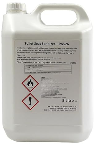 Toilet Seat Sanitiser Fluid 5L x 2