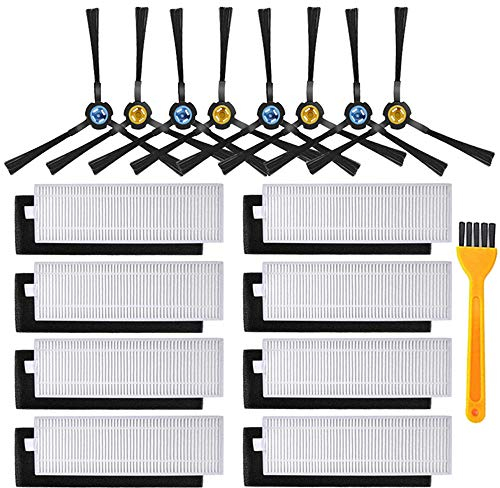 Electropan - Kit di ricambio per aspirapolvere robotico ILIFE A7 A9, spazzole laterali, filtri SET1