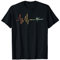 Hobby Sportart Wassersport Paddel-Sport Geschenke Herzschlag Herzfrequenz Herzlinie Kanu Paddelboot Kajak Boot T-Shirt Schwarz S Unisex-Erwachsene Klassische Passform Kurzarm