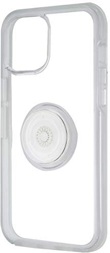 OtterBox Otter+Pop Case for iPhone 12 Pro Max, Shockproof, Drop proof, Protective Case with PopSockets PopGrip, 3x Tested to Military Standard, Clear
