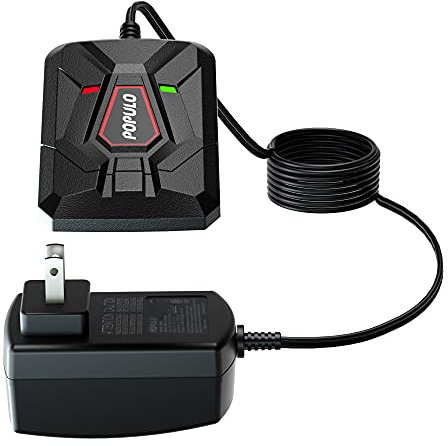 POPULO 20V Max Lithium Ion Battery Charger 1.5A, Suitable for Dredging Machine, Impact Helper, Impact Screwdriver and Other Products