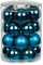 MAGIC Weihnachtskugeln Glas 6cm 20 STK. Christbaumkugeln (Deep Blue (blau))