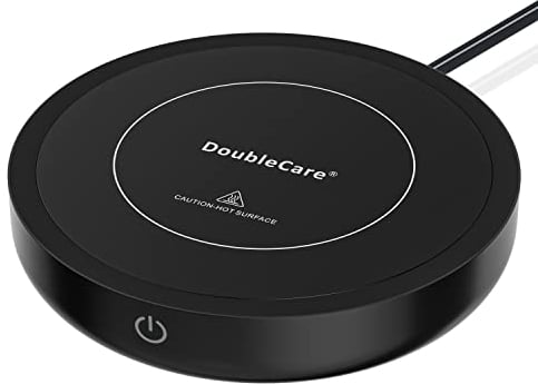 Calentador de Tazas de Café, 36 vatios Calentador Bebidas con Tres ajustes de Temperatura (Up To 176°F/80℃), Placa Calentadora de Tazas para Té/Agua/Leche, Incluye Taza