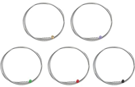 5 Corde per Basso Elettrico, G D A E B 5 Note Corde per Basso con Testa a Sfera Colorata per Basso Elettrico