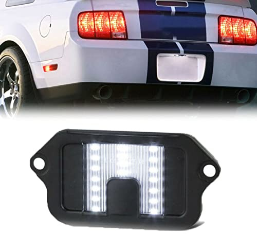 DHCN 1Pcs 12V Kennzeichenbeleuchtung Led Autolampe 6000K Kaltweiß für F-ord M-ustang 2005 2006 2007 2008 2009 GT Auto Zubehör
