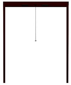 APANA - Fliegengitter Rollo für Fenster bis 80 cm x 160 cm - ausziehbarer Insektenschutz Fenster zum Zuschneiden gegen Fliegen, Insekten und Mücken - Insektenschutzrollo Fenster (Braun)