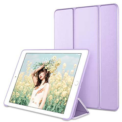 DTTO Custodia per iPad di 6a generazione da 9,7 pollici 2018, supporto intelligente sottile e leggero con cover posteriore in morbido TPU per iPad 5a generazione 9,7 2017, spegnimento automatico