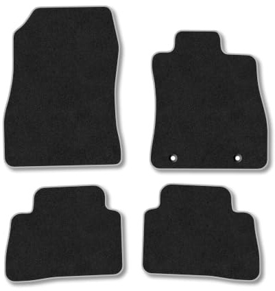 Nissan Juke (2010-2019) Carpet Car Mats | Grey Edge Trim Tailored Fit Floor Mats Full Coverage Protection Accessories Easy Clean Anti Slip Made in the UK