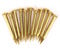 100Pcs Brass Nails, Brass Rosette Nails Rosette Pins Round Head Brass Brad Nail for Wood, for Hanging Picture Frame Mirrors Furniture Hinge Hardware Accessories (22mm Long, Bold)