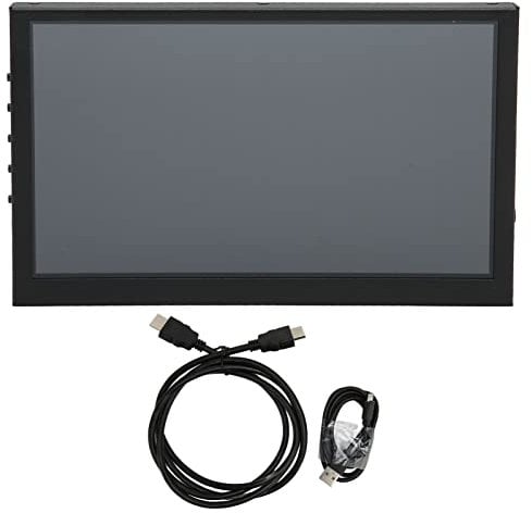 7Inch Mini Monitor, Portable LCD HD Touch Second Screen 1024 X 600 IPS Display HDMI Computer Monitor Panel with Dual Speakers Sound Jacks
