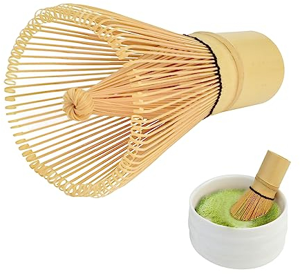 100 Prongs Matcha Té Verde Batidor de Bambú, Batidor Batcha Tea Whisk, Juego Te Matcha Natural, Matcha Herramienta de Cepillo Tradicional para té Matcha Japonés